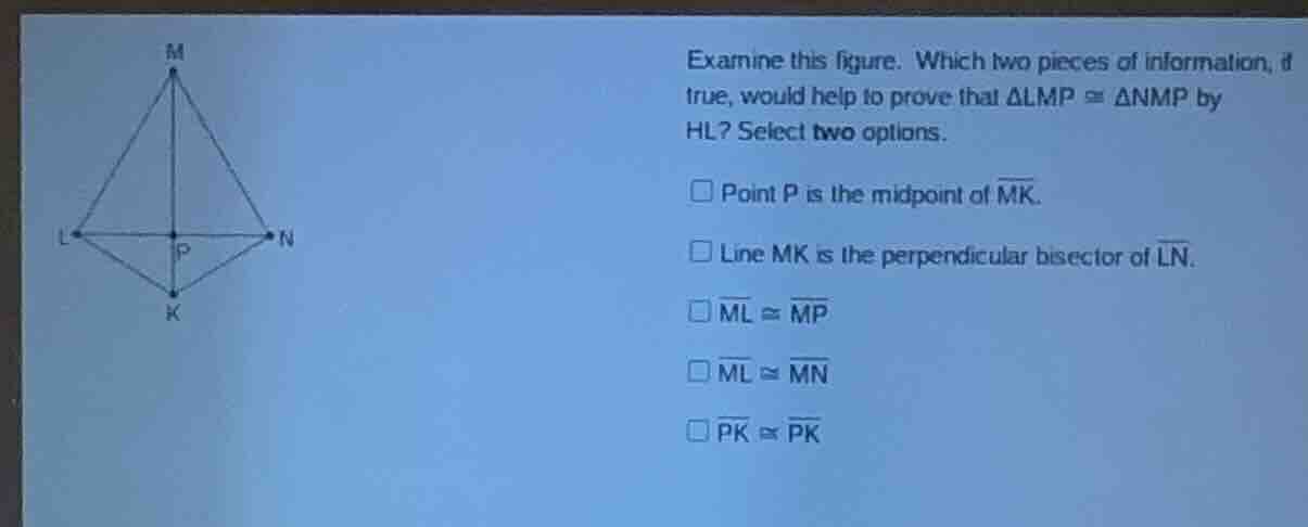 examine this figure. which two pieces of information, if true, would he…