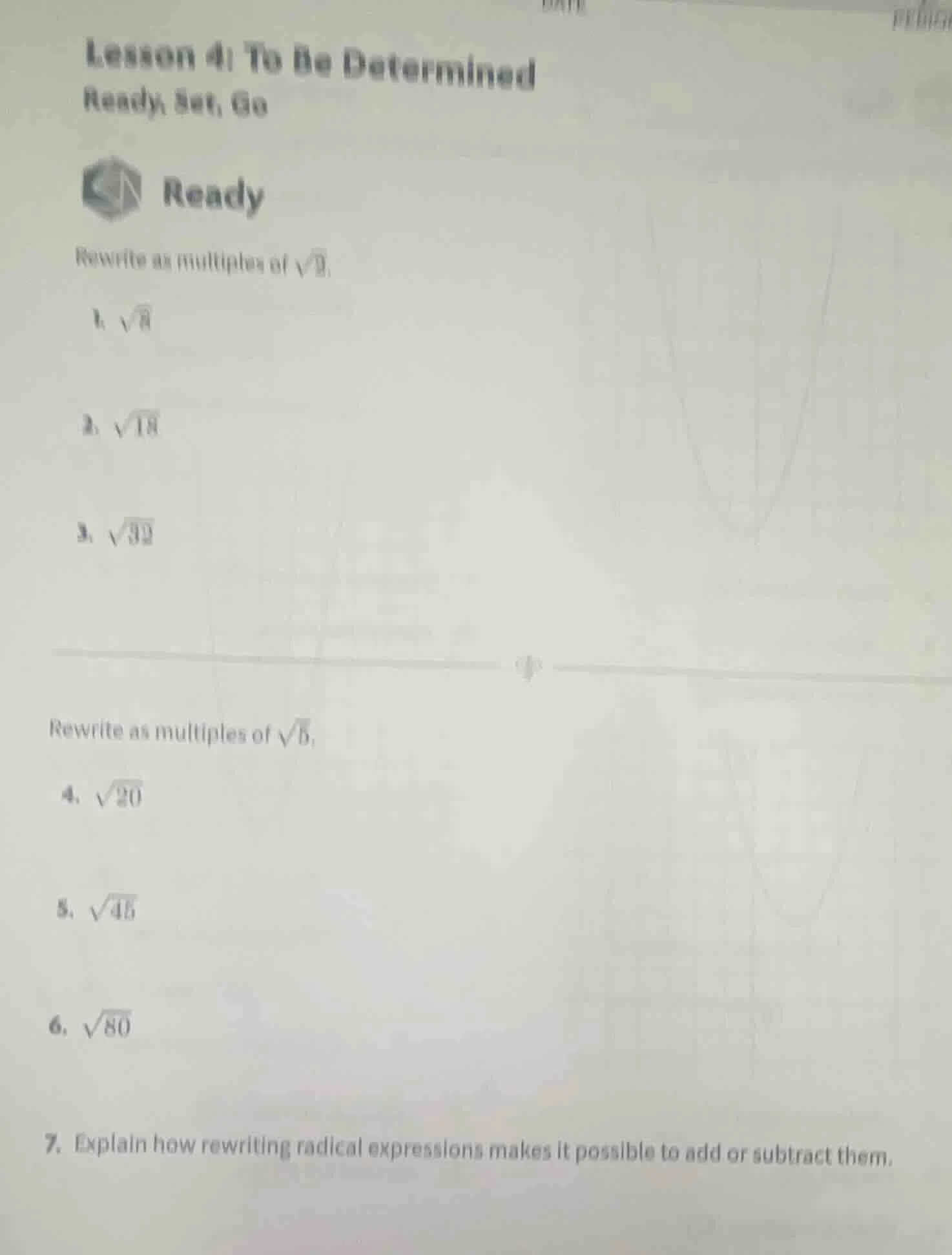 lesson 4: to be determined ready, set, go ready rewrite as multiples of…