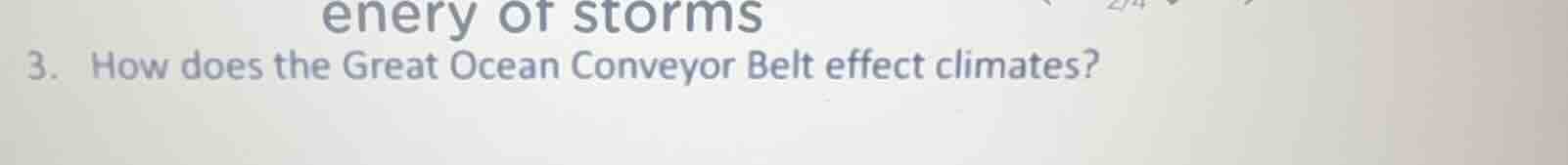 3. how does the great ocean conveyor belt effect climates?