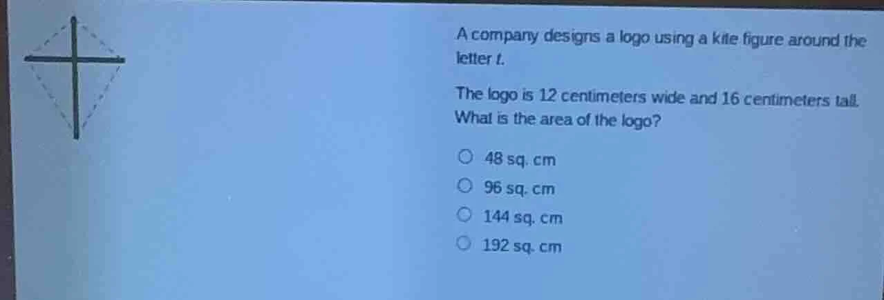 a company designs a logo using a kite figure around the letter t. the l…