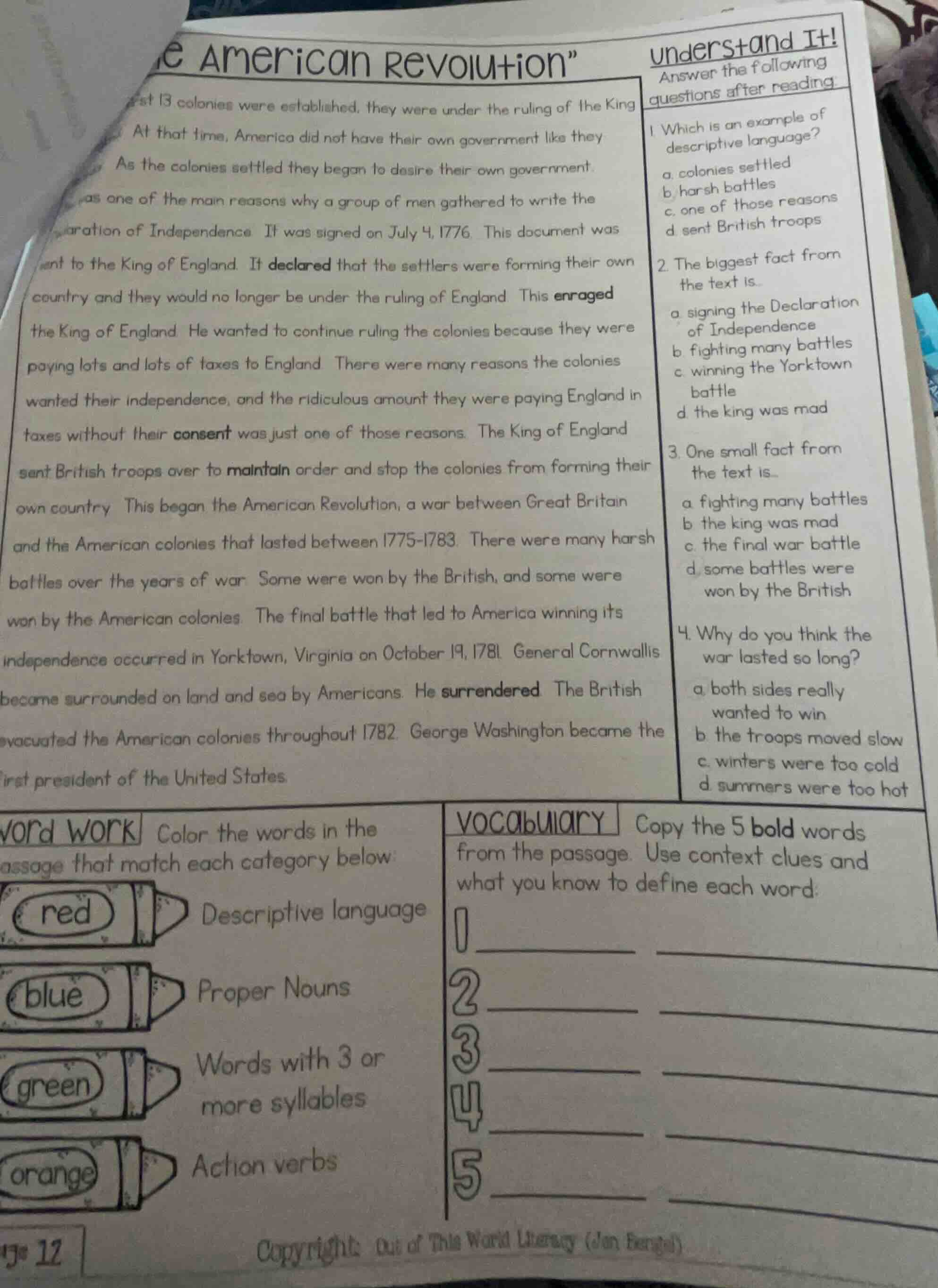 american revolution\ 13 colonies were established, they were under the …