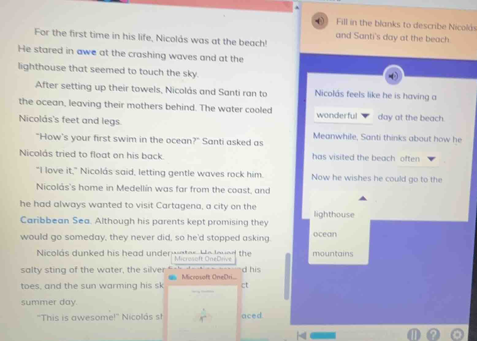 for the first time in his life, nicolás was at the beach! he stared in …