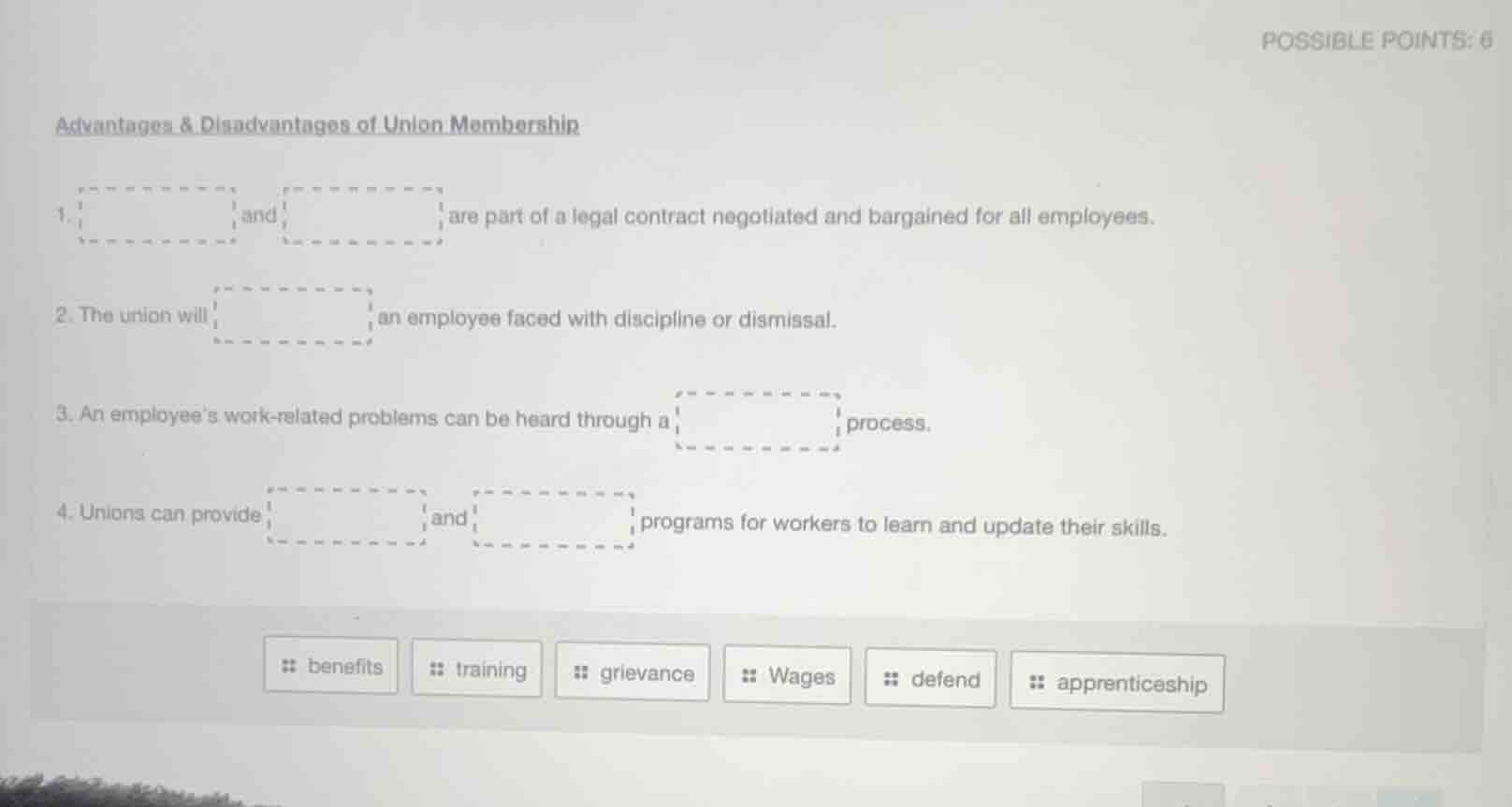 advantages & disadvantages of union membership 1. and are part of a leg…