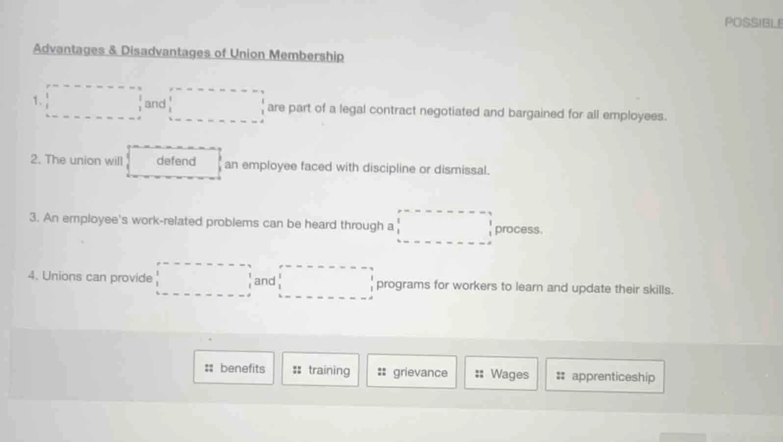 advantages & disadvantages of union membership 1. , and are part of a l…