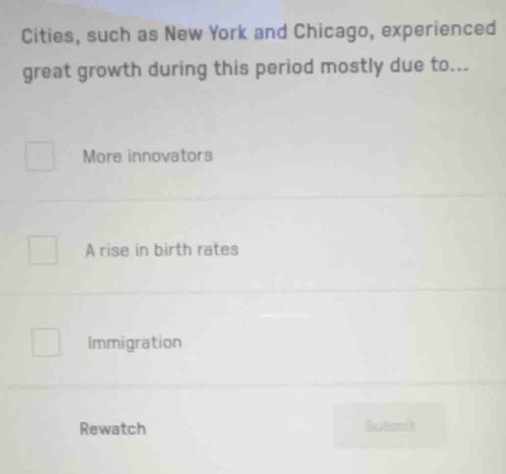 cities, such as new york and chicago, experienced great growth during t…