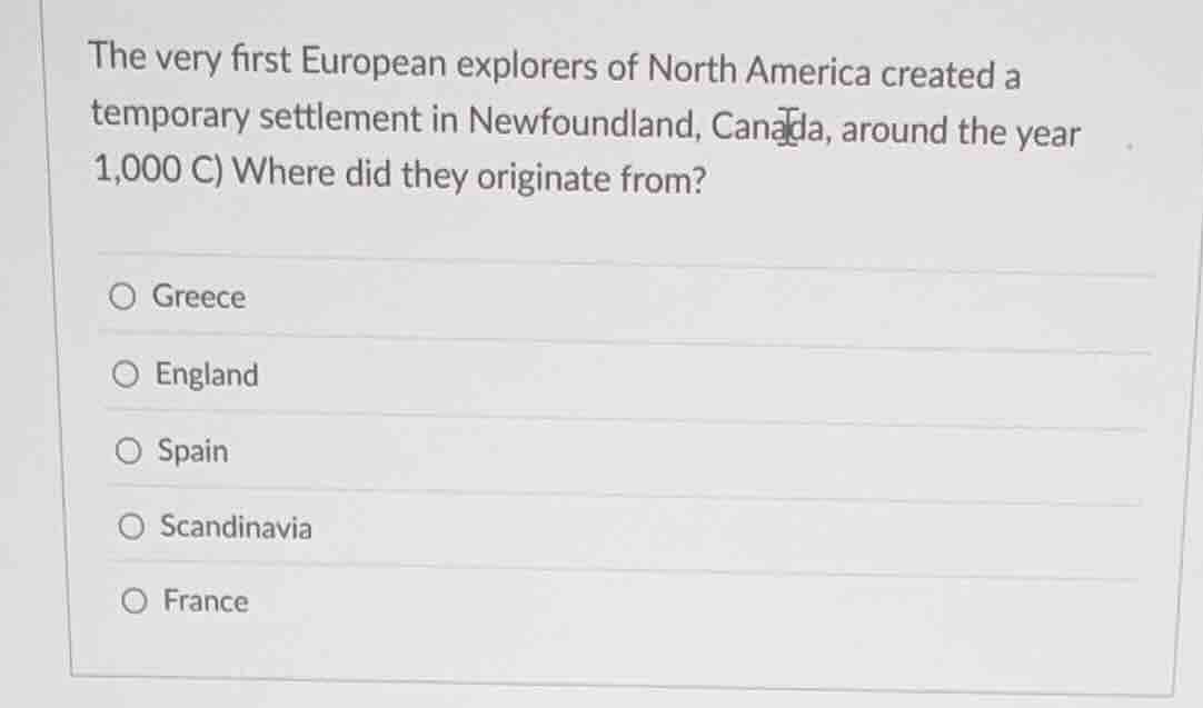 the very first european explorers of north america created a temporary …