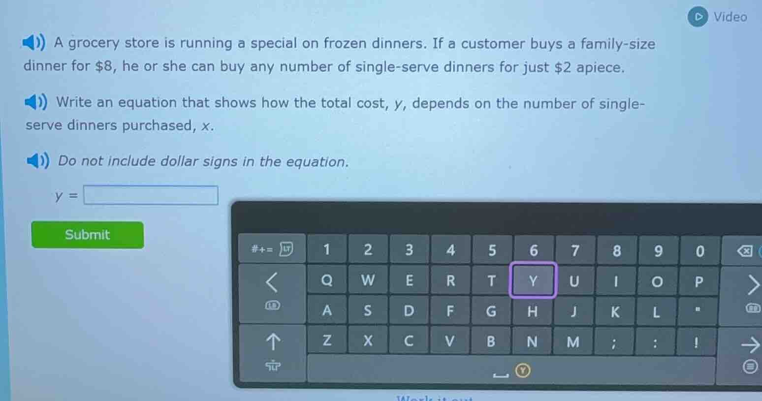 a grocery store is running a special on frozen dinners. if a customer b…