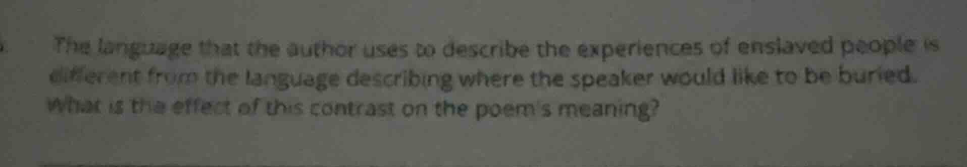 the language that the author uses to describe the experiences of enslav…