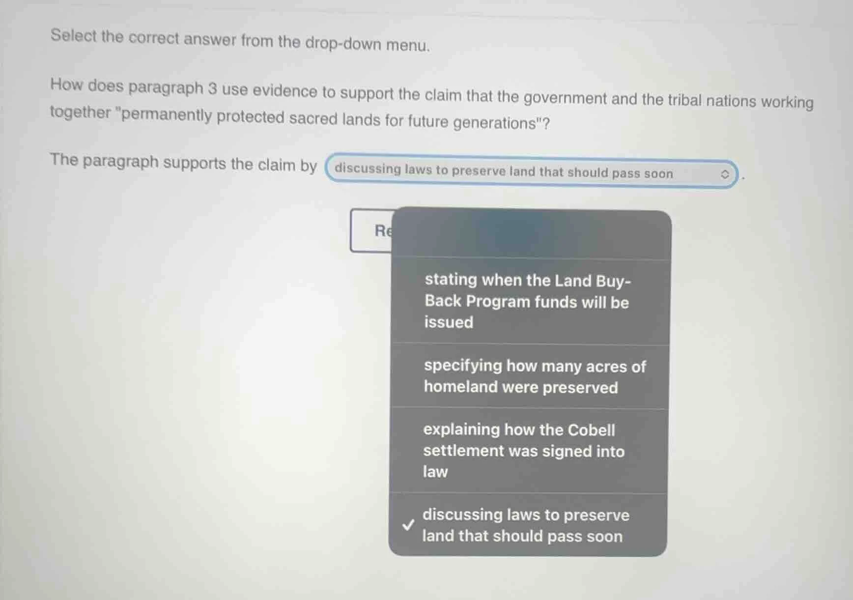 select the correct answer from the drop - down menu. how does paragraph…