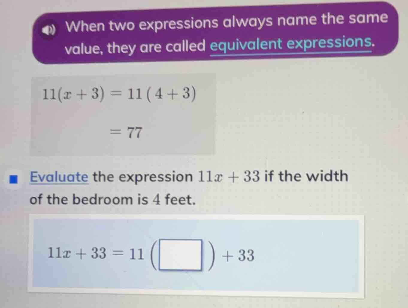 when two expressions always name the same value, they are called equiva…