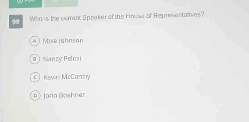 99 who is the current speaker of the house of representatives? a mike j…