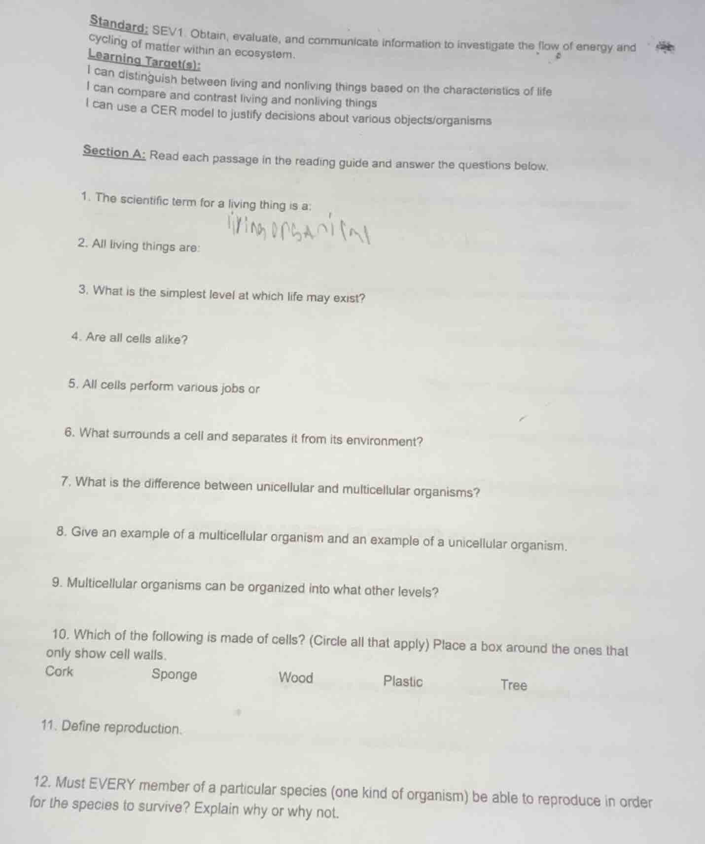 standard: sev1. obtain, evaluate, and communicate information to invest…