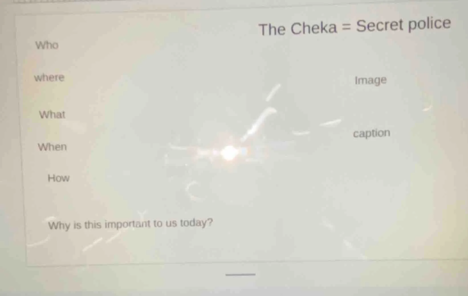 the cheka = secret police who where image what caption when how why is …