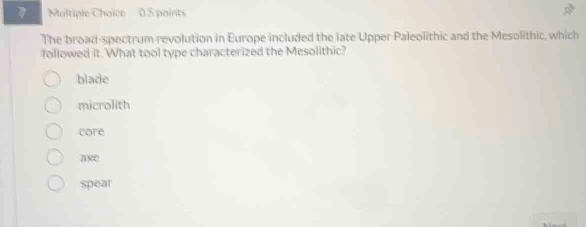 multiple choice 0.5 points the broad - spectrum revolution in europe in…