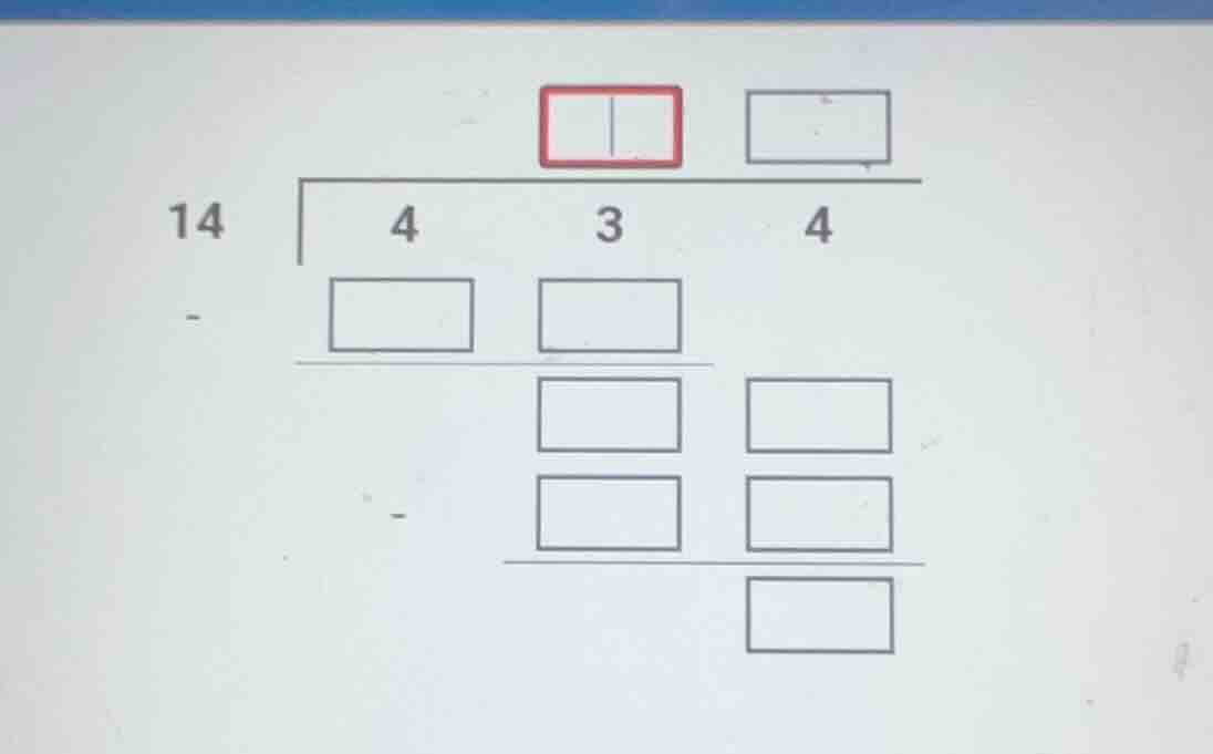 14 longdiv 4 3 4