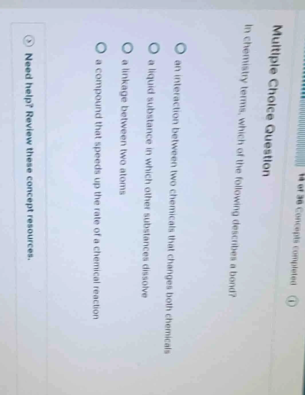 multiple choice question in chemistry terms, which of the following des…