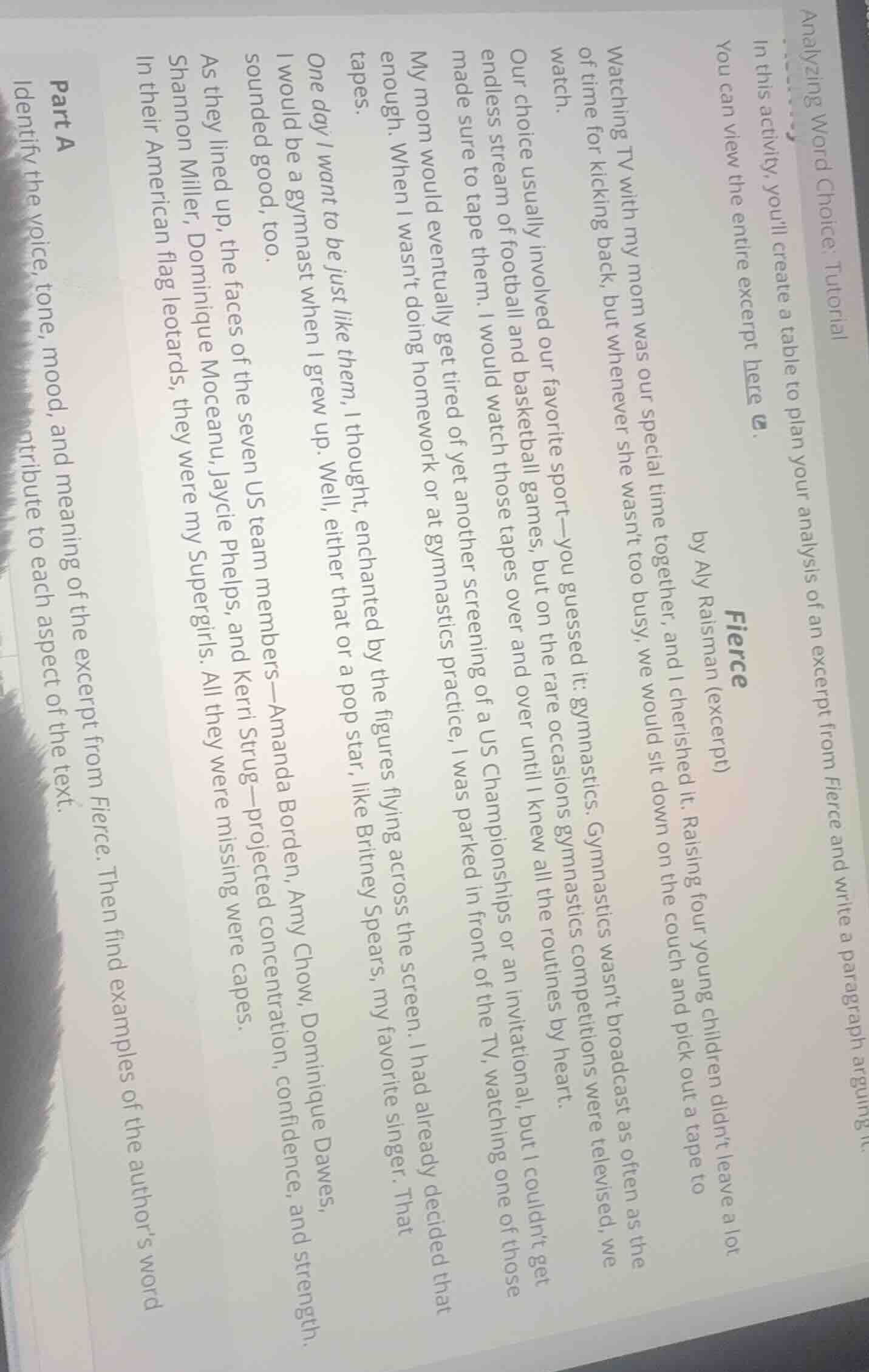 analyzing word choice: tutorial in this activity, youll create a table …