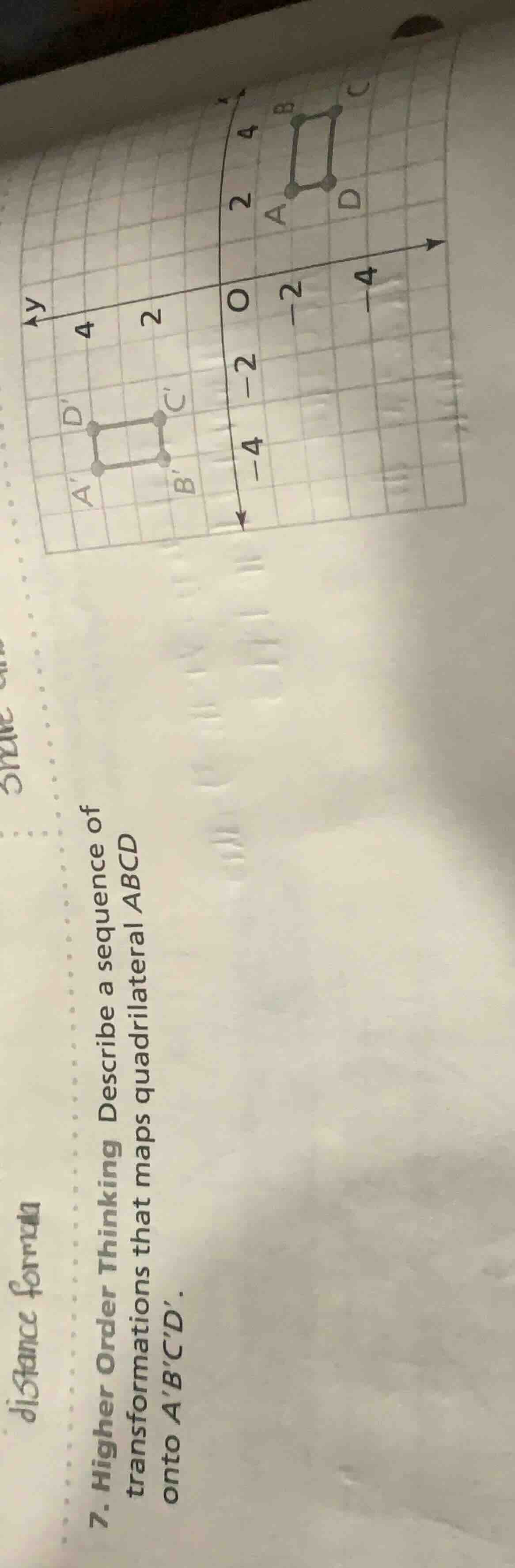 7. higher order thinking describe a sequence of transformations that ma…