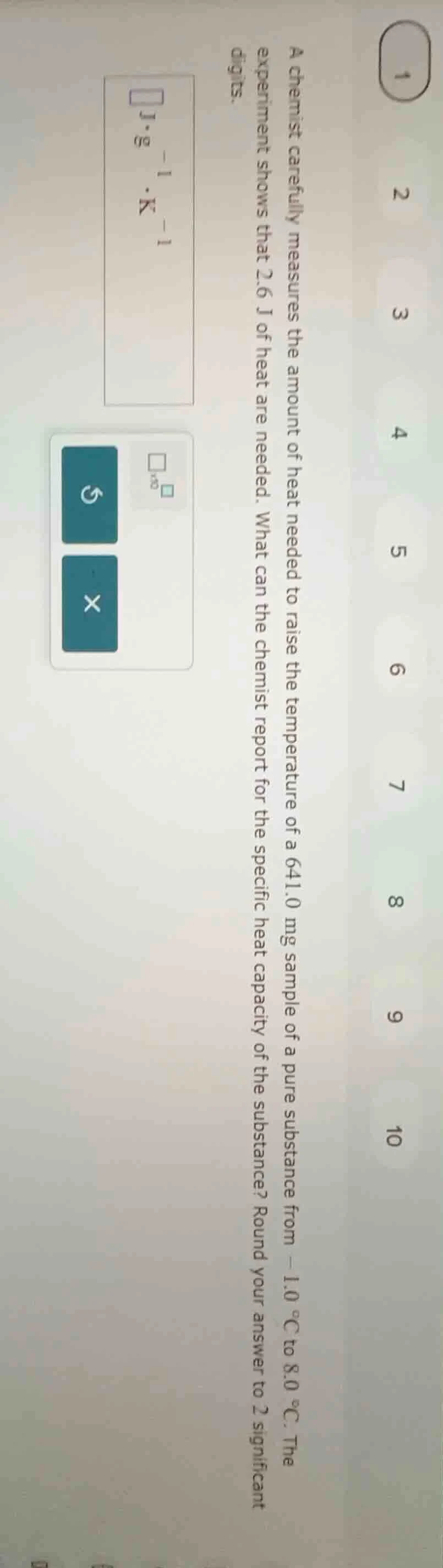 a chemist carefully measures the amount of heat needed to raise the tem…