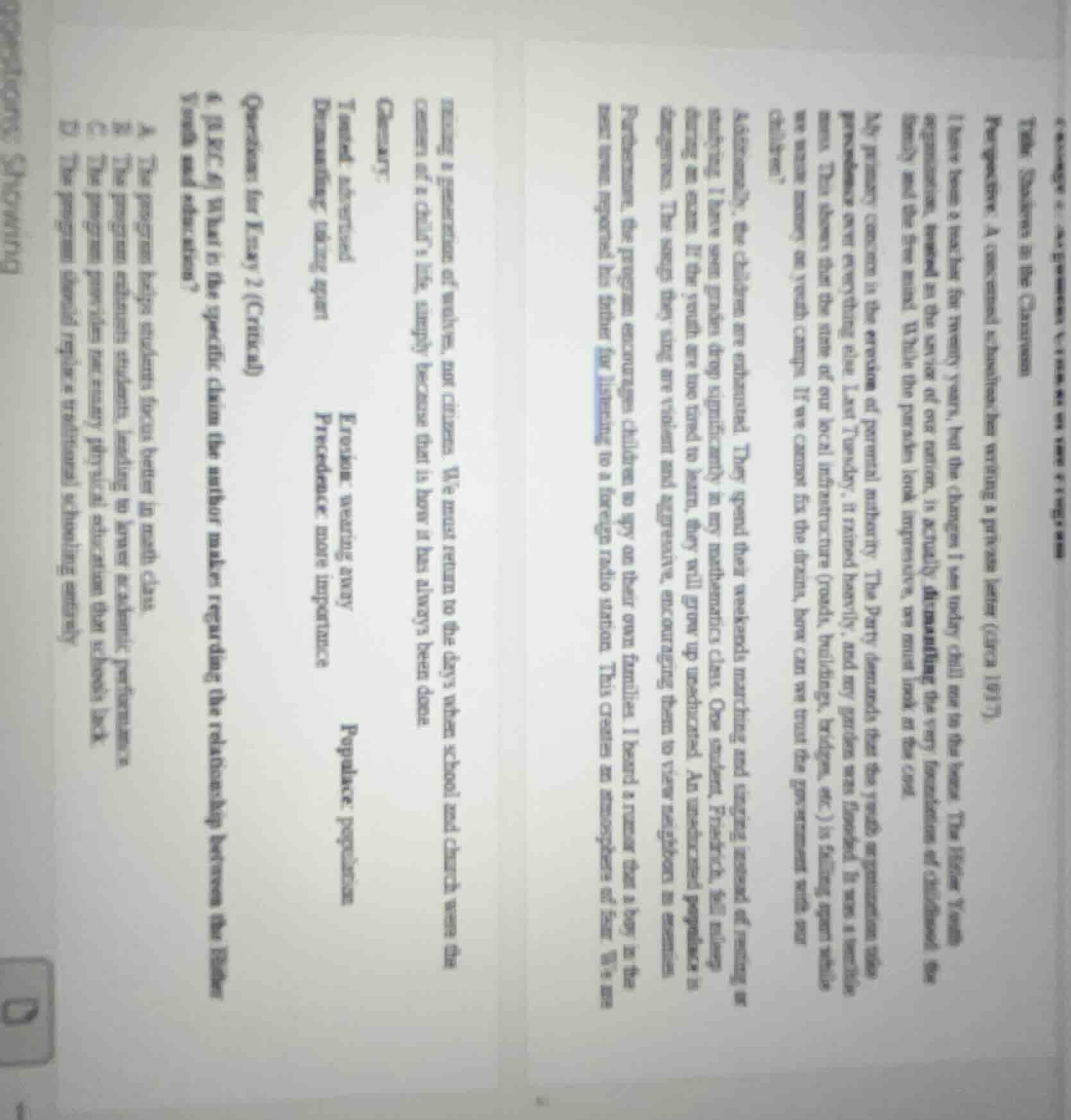 4. (bec 4) what is the specific claim the author makes regarding the re…