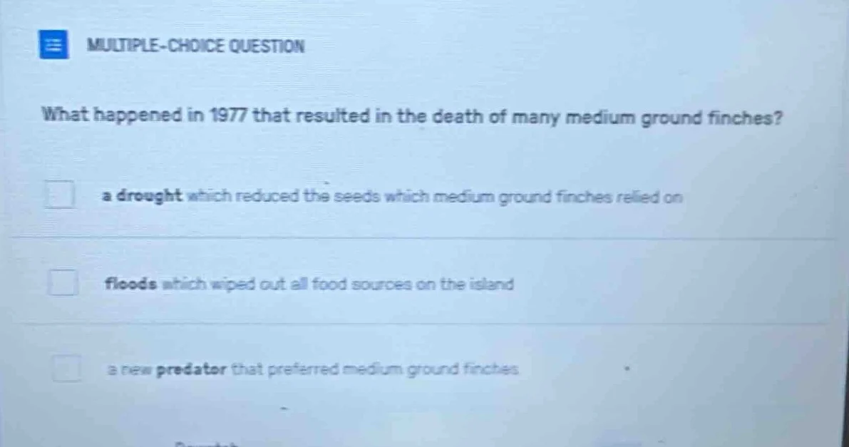 multiple-choice question what happened in 1977 that resulted in the dea…