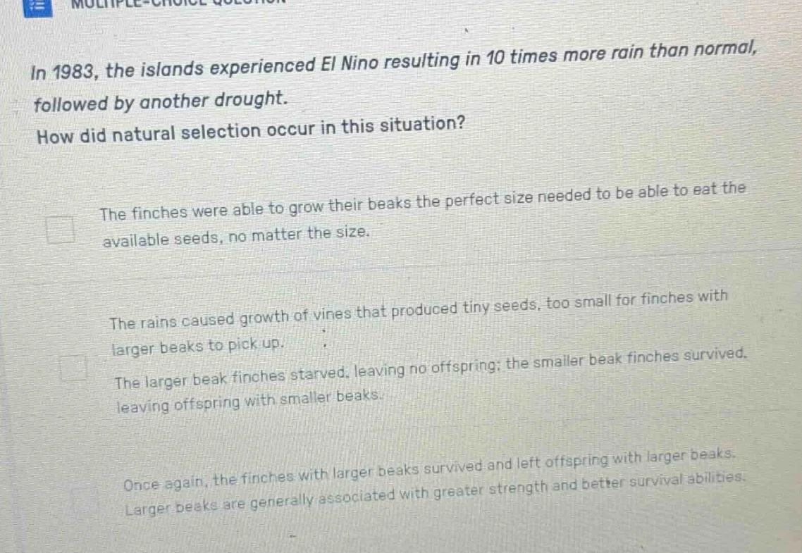 in 1983, the islands experienced el nino resulting in 10 times more rai…
