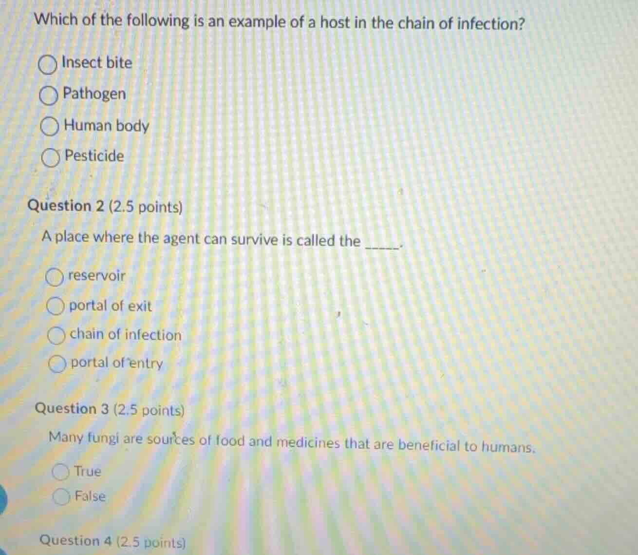 which of the following is an example of a host in the chain of infectio…