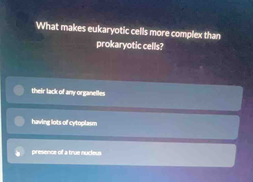 what makes eukaryotic cells more complex than prokaryotic cells? their …