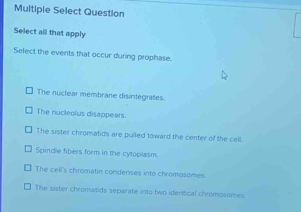 multiple select question select all that apply select the events that o…