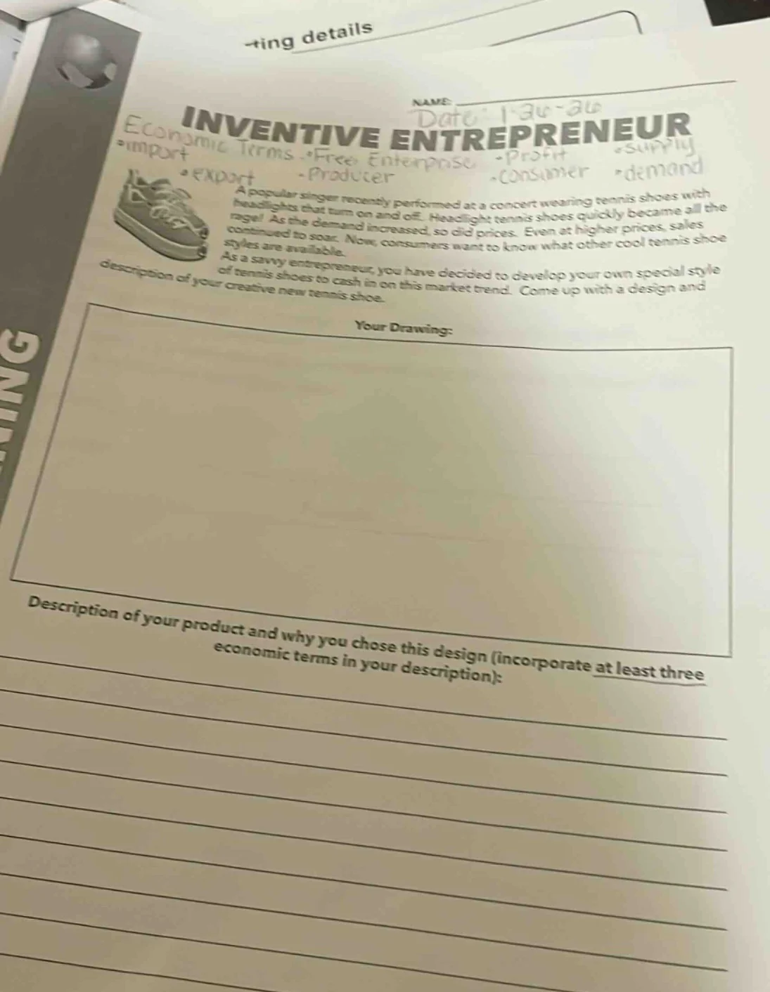 ting details inventive entrepreneur economic terms: free enterprise, pr…