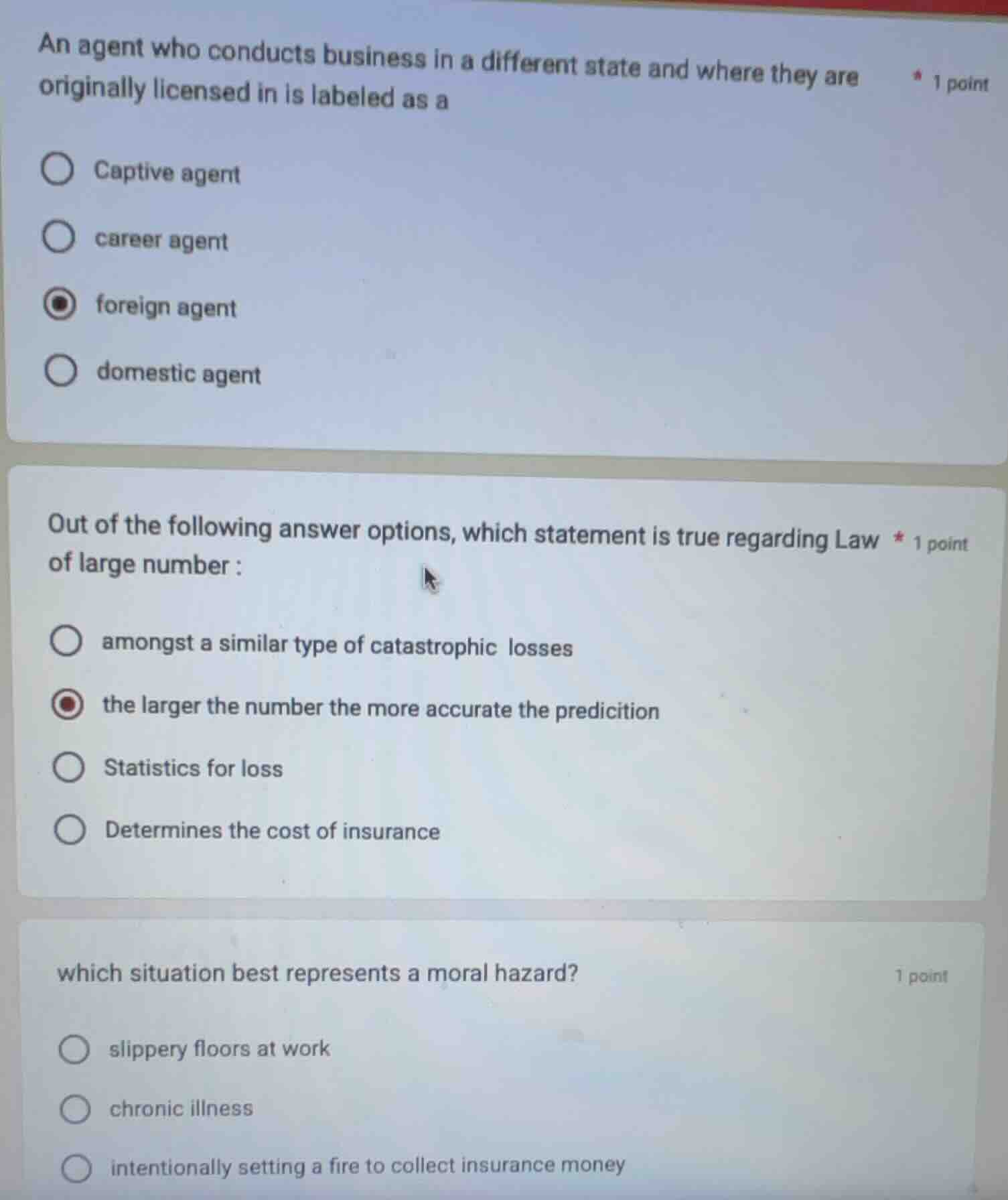 an agent who conducts business in a different state and where they are …