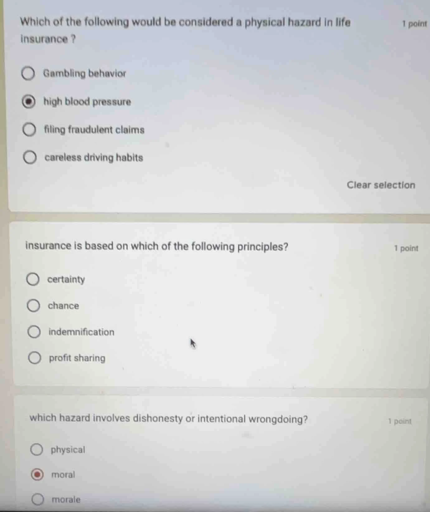 which of the following would be considered a physical hazard in life in…