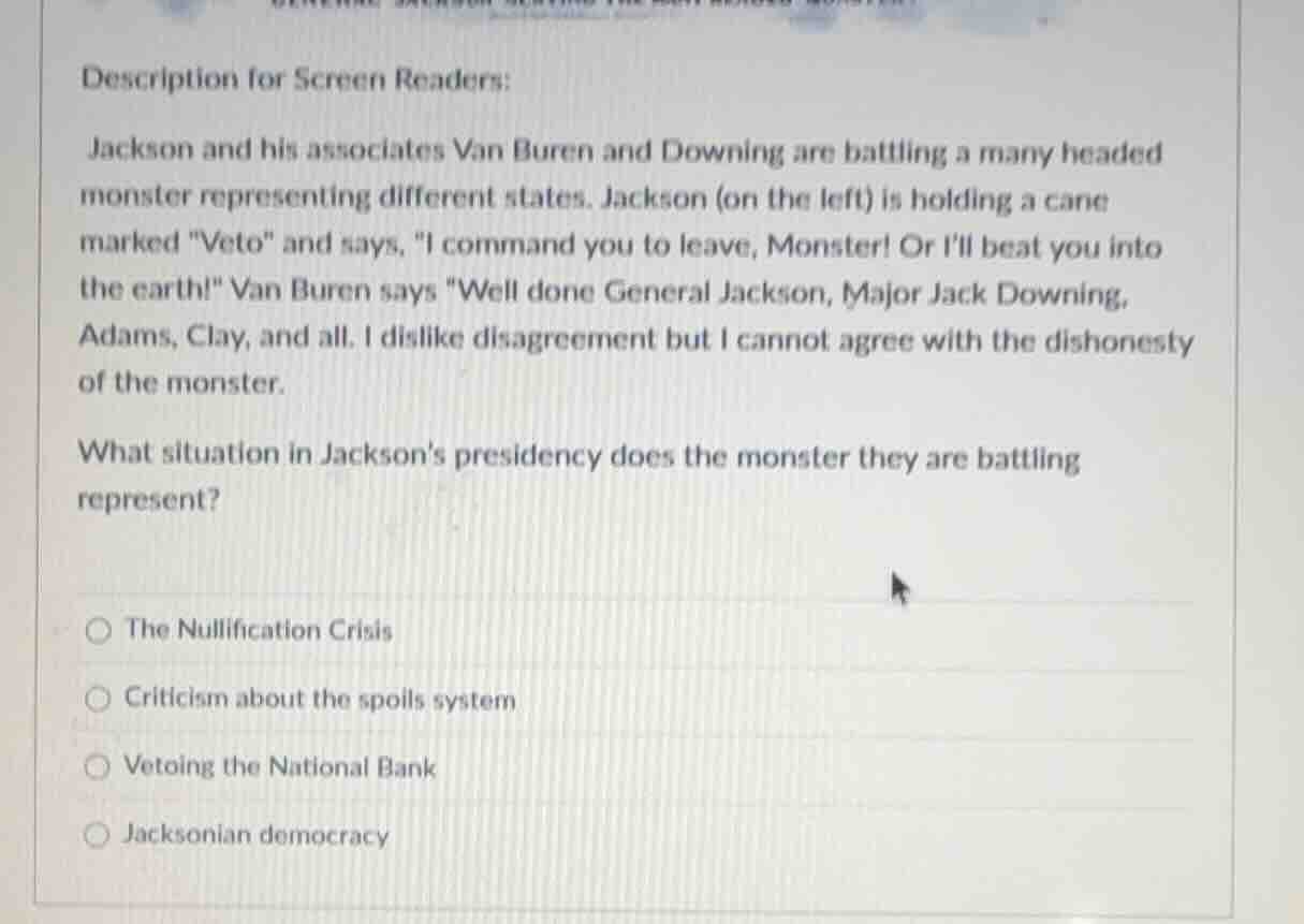 description for screen readers: jackson and his associates van buren an…