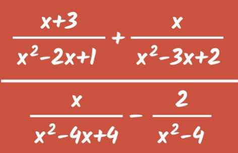 \\(\\dfrac{x + 3}{x^2 - 2x + 1} + \\dfrac{x}{x^2 - 3x + 2}\\) \\(\\dfra…