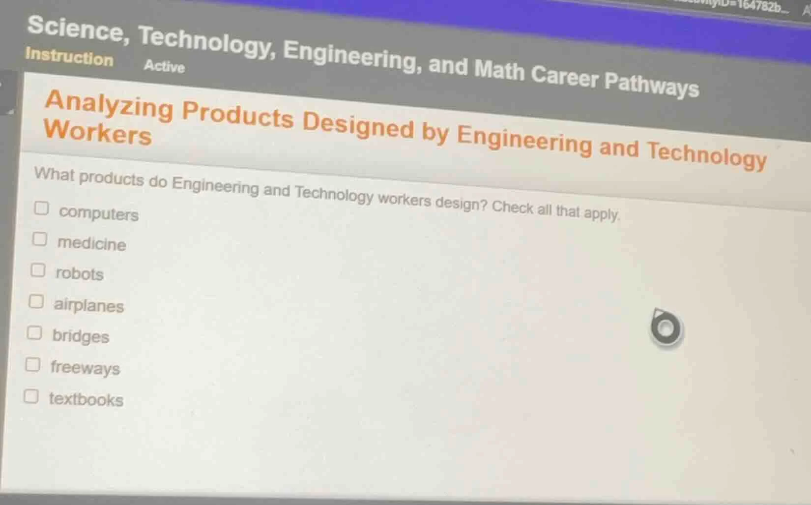 science, technology, engineering, and math career pathways instruction …