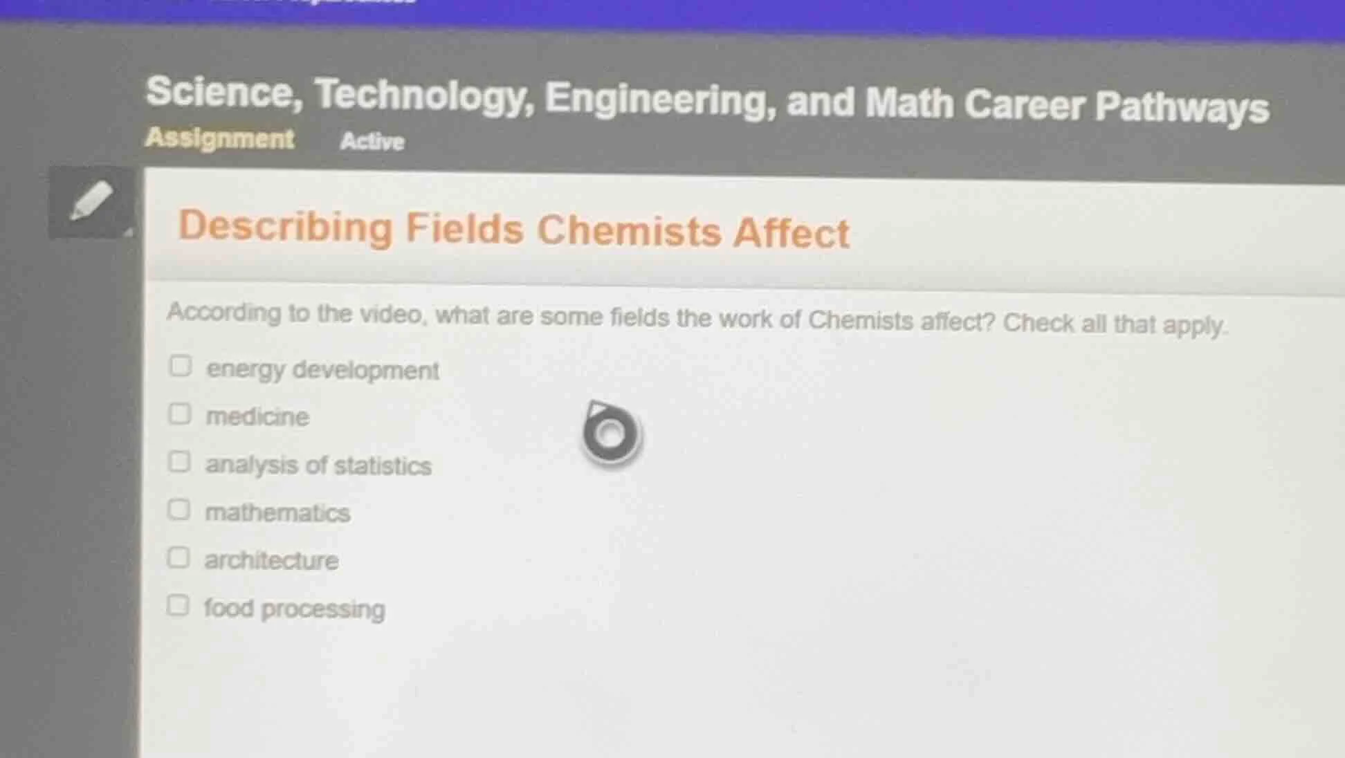 science, technology, engineering, and math career pathways assignment a…