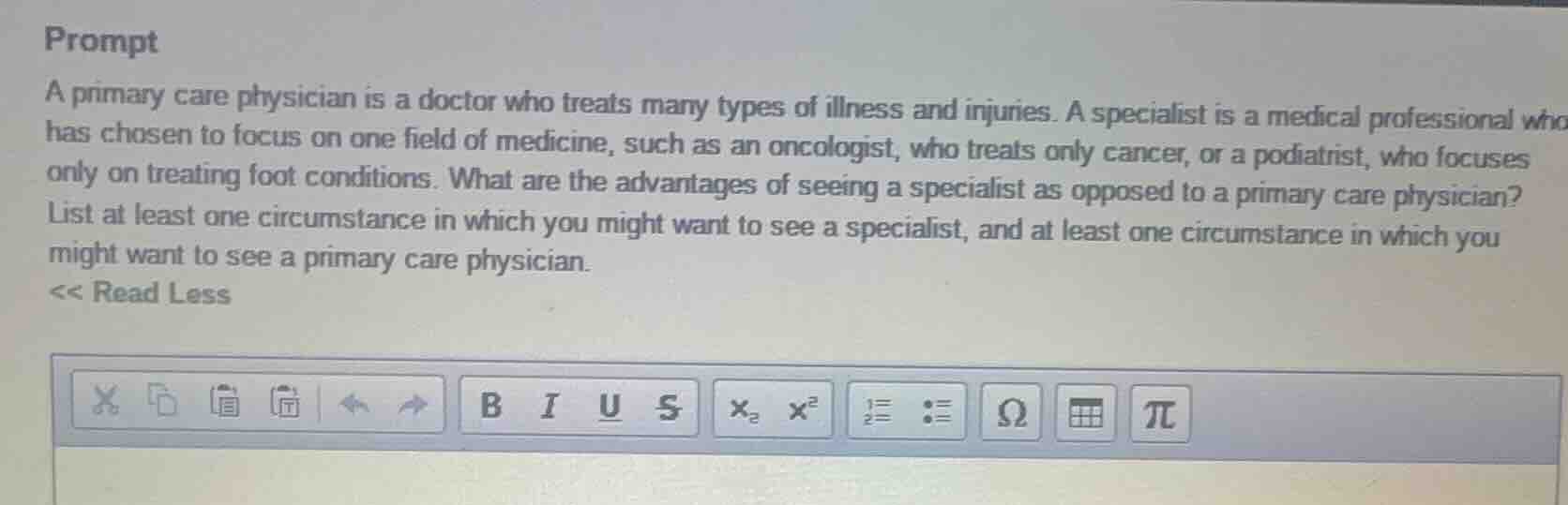 prompt a primary care physician is a doctor who treats many types of il…