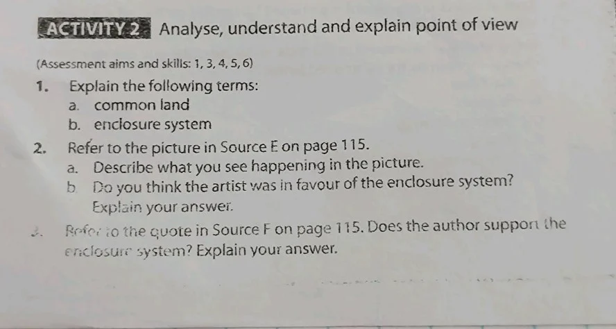 activity 2 analyse, understand and explain point of view (assessment ai…