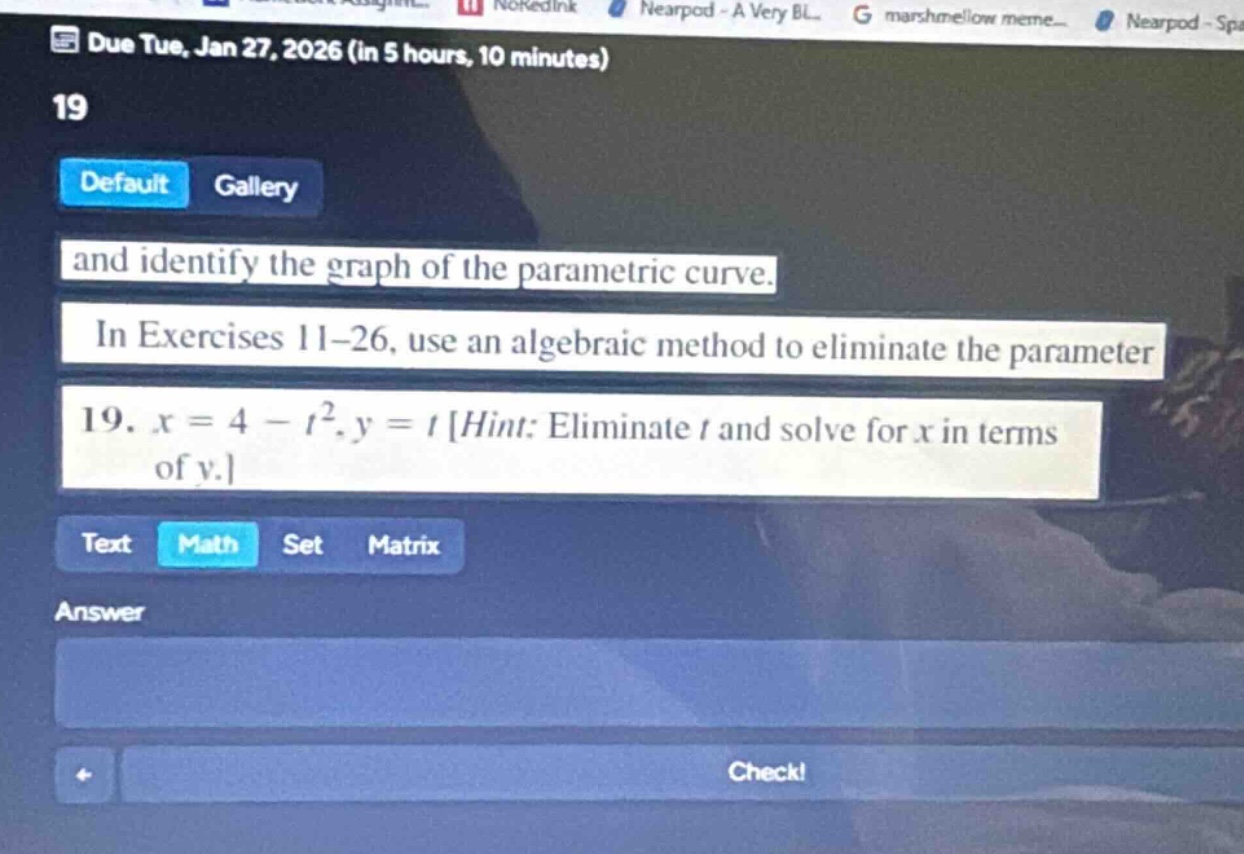 and identify the graph of the parametric curve. in exercises 11–26, use…