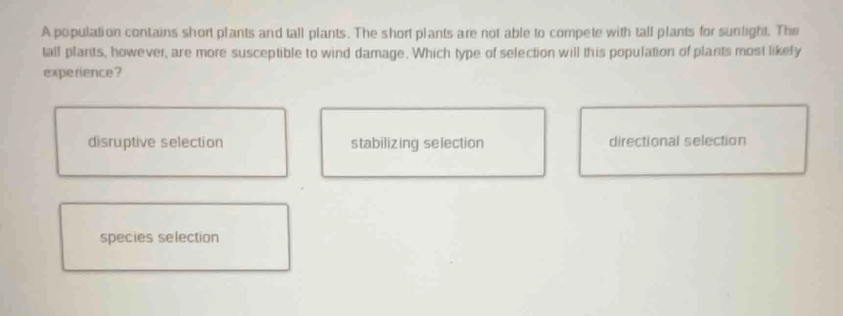 a population contains short plants and tall plants. the short plants ar…