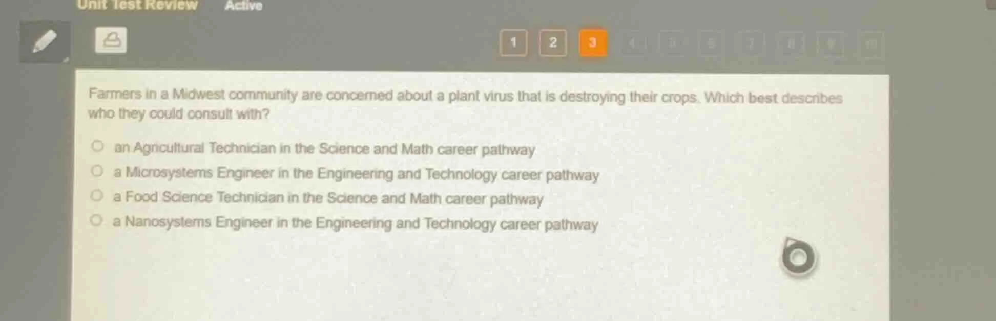 farmers in a midwest community are concerned about a plant virus that i…