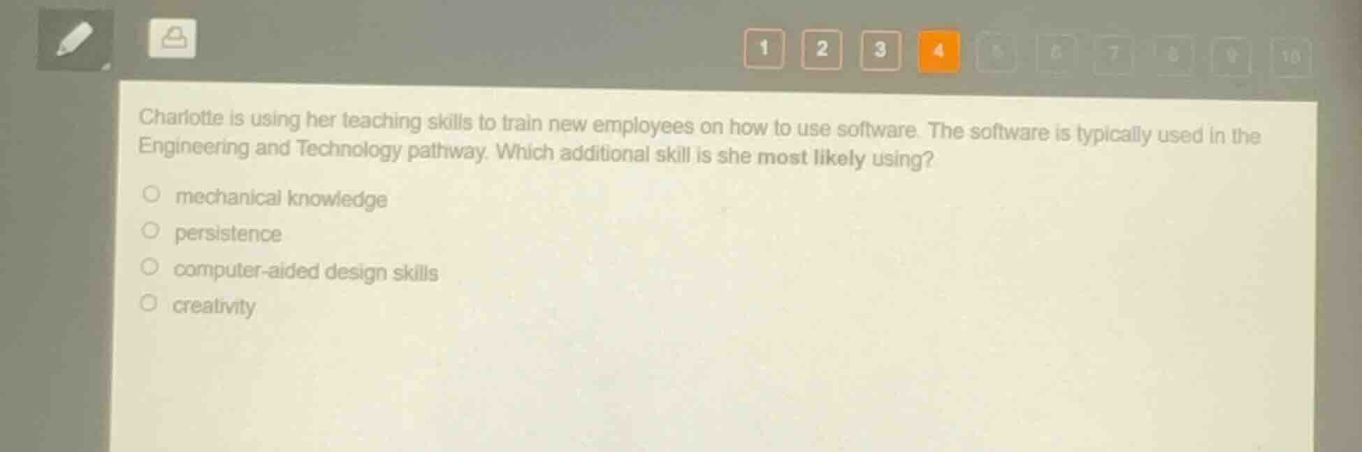 charlotte is using her teaching skills to train new employees on how to…