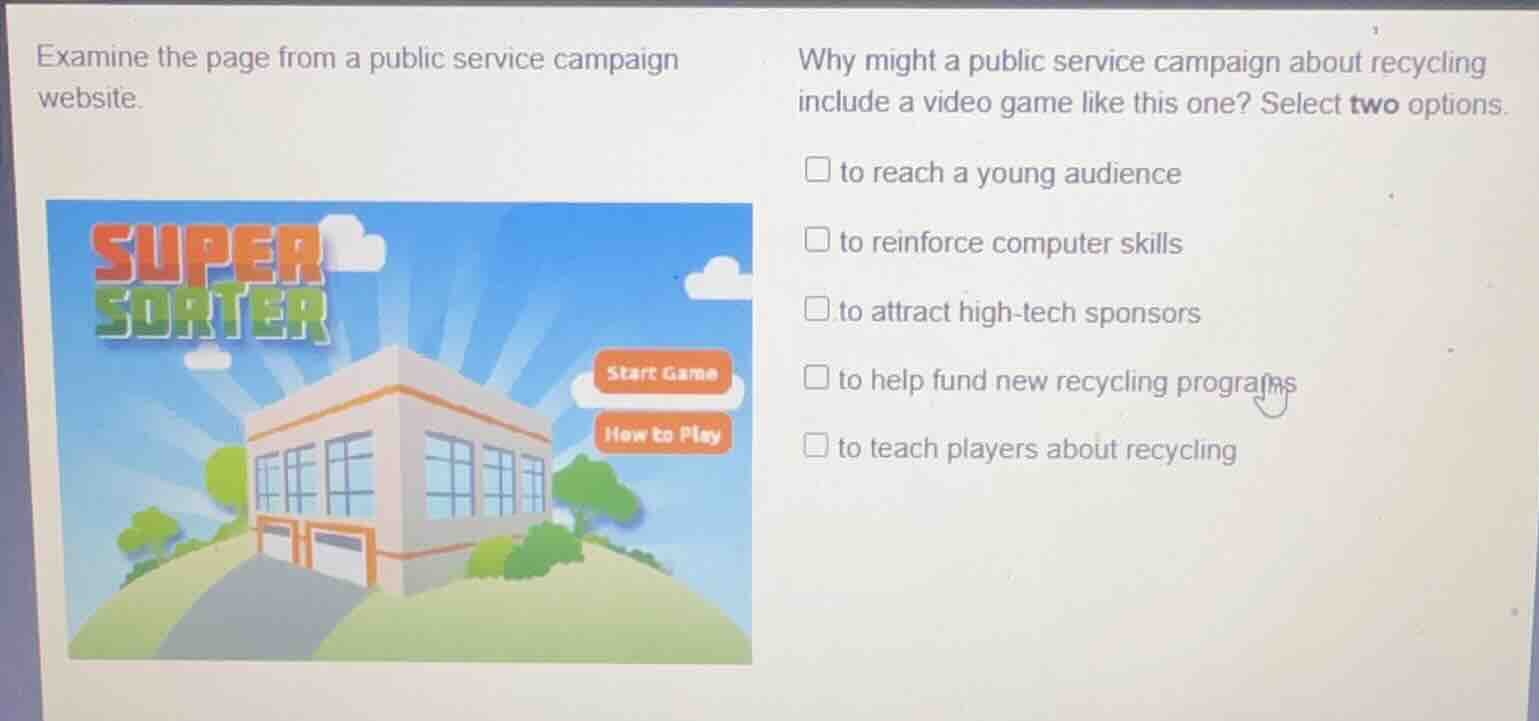 examine the page from a public service campaign website. why might a pu…