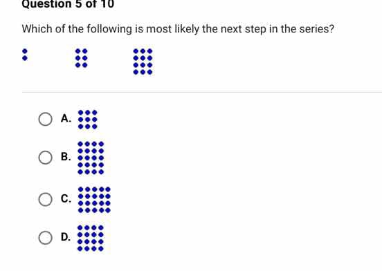 question 5 of 10 which of the following is most likely the next step in…