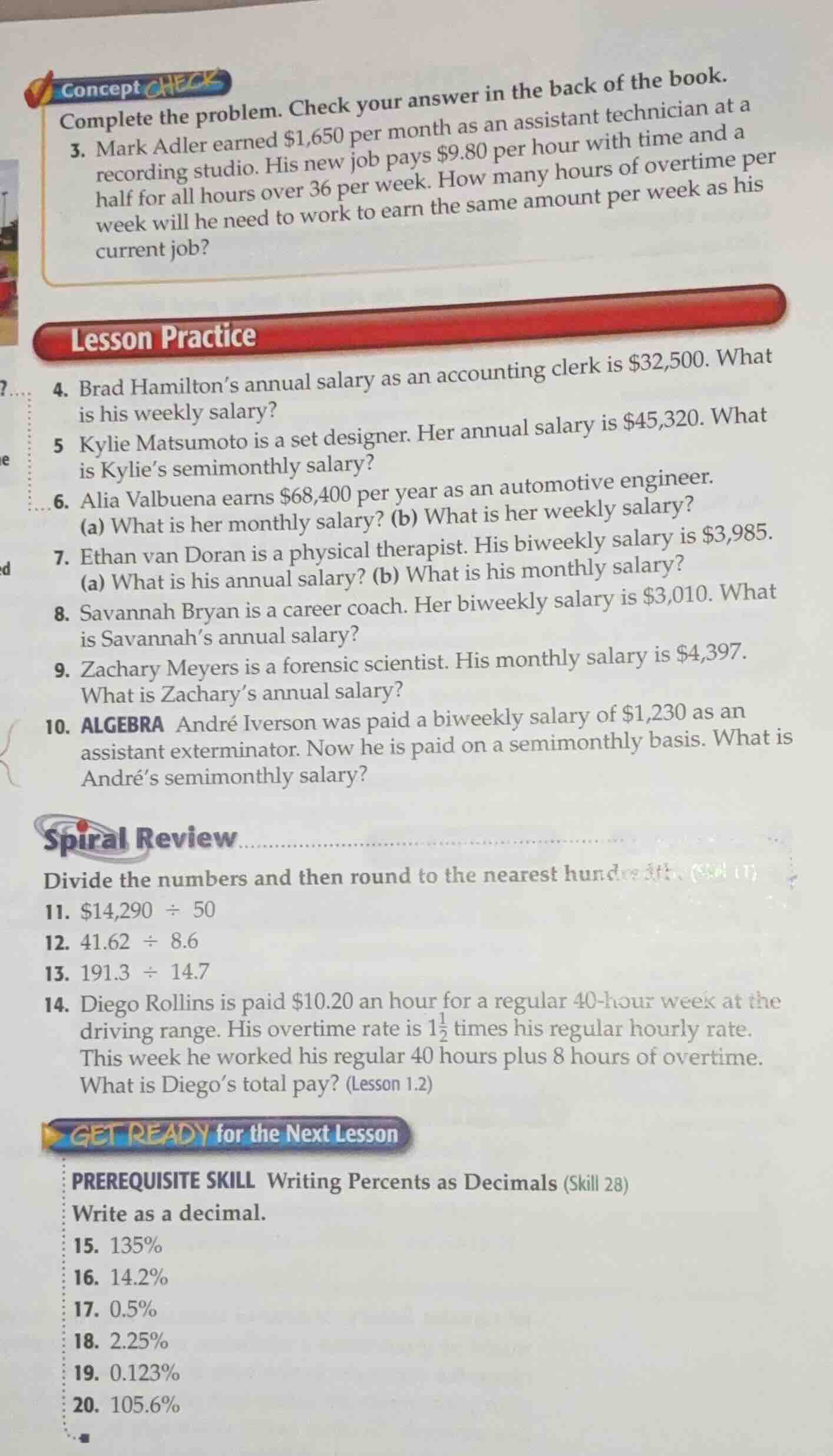 concept check complete the problem. check your answer in the back of th…