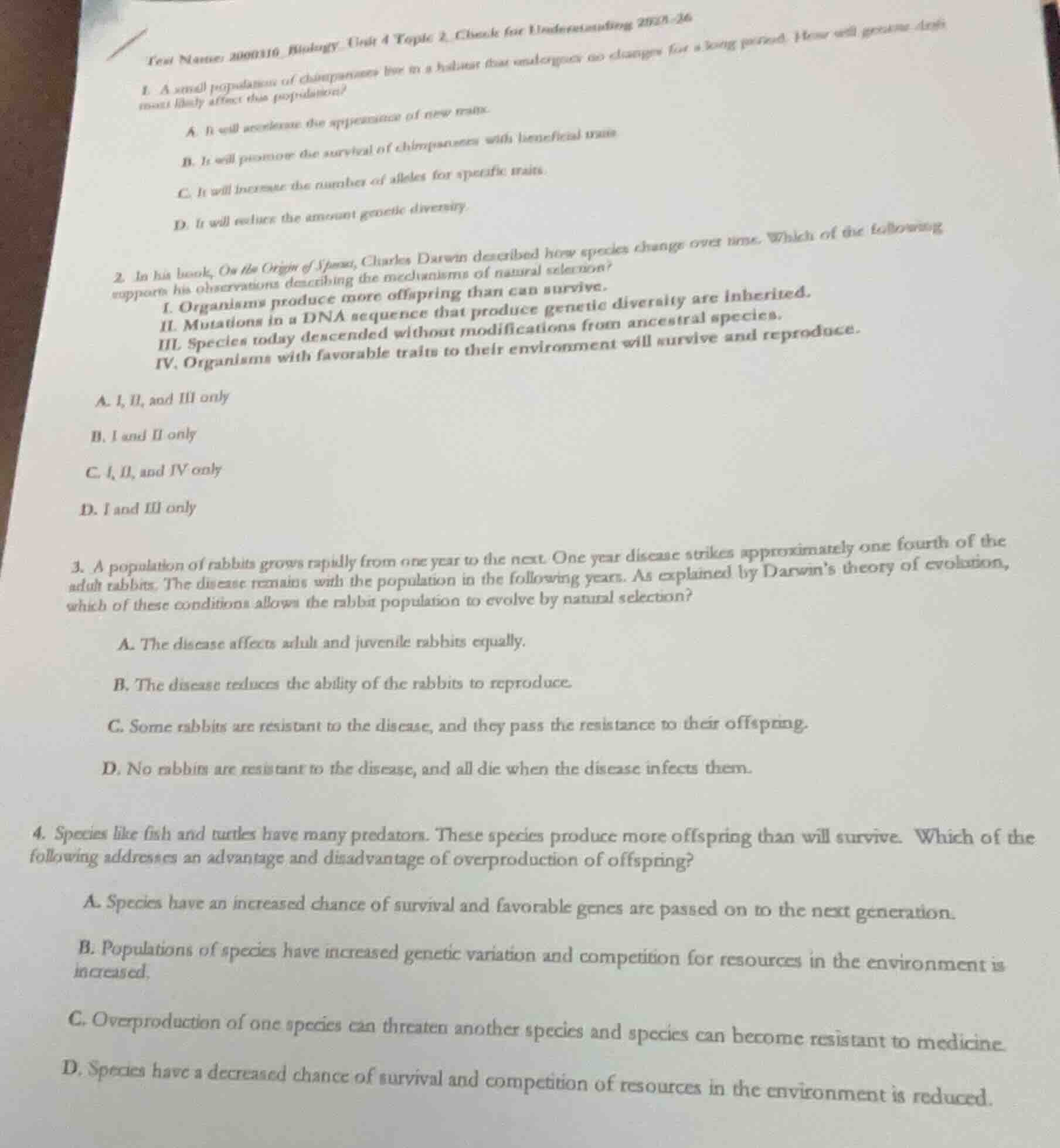 test name: 2000316_biology_unit 4 topic 2_check for understanding 2025 …