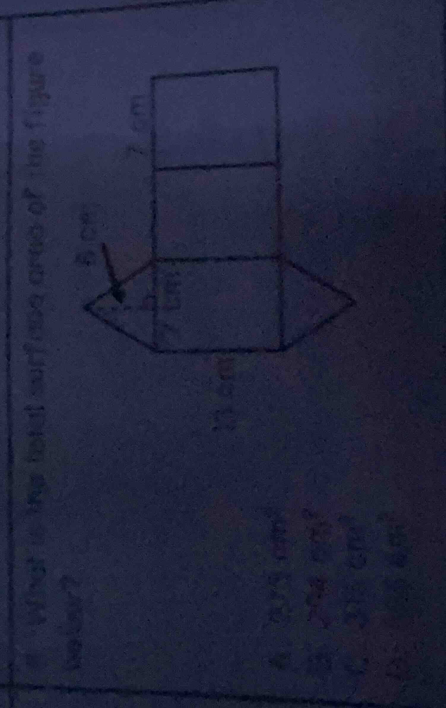 find the total surface area and volume of the figure.