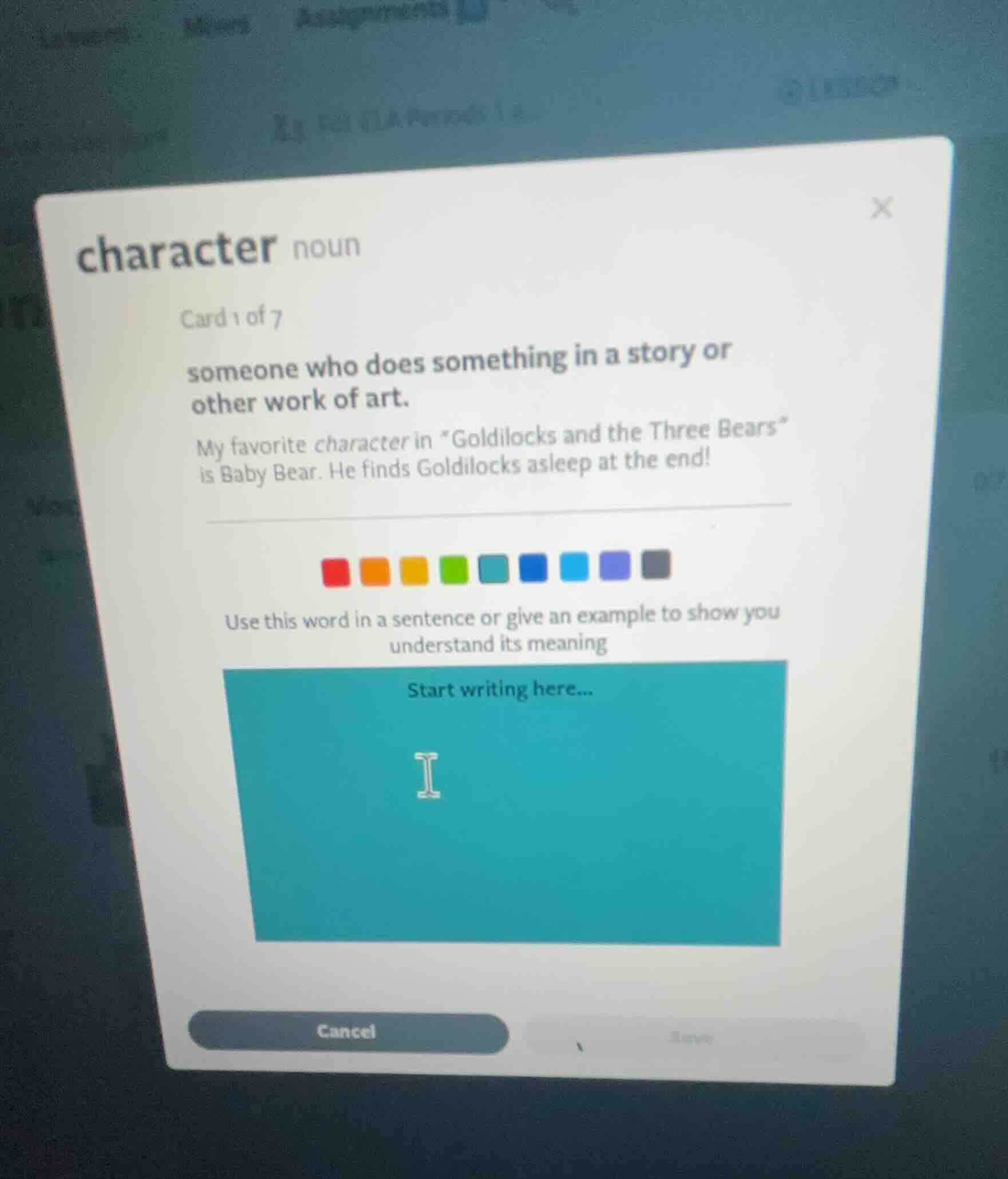 character noun card 1 of 7 someone who does something in a story or oth…