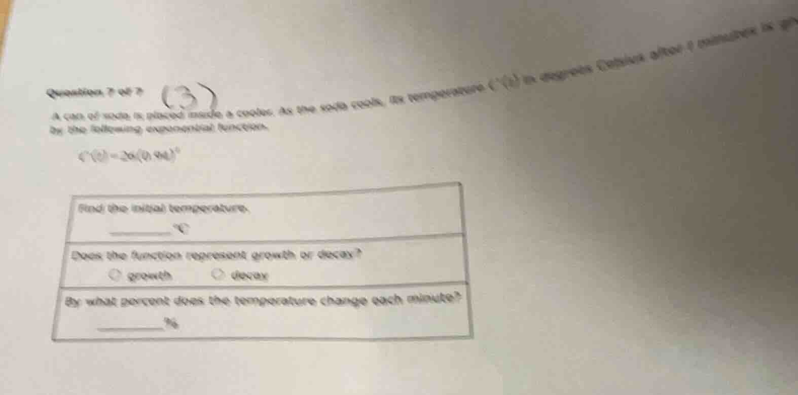 question 7 of 7 a can of soda is placed inside a cooler. as the soda co…