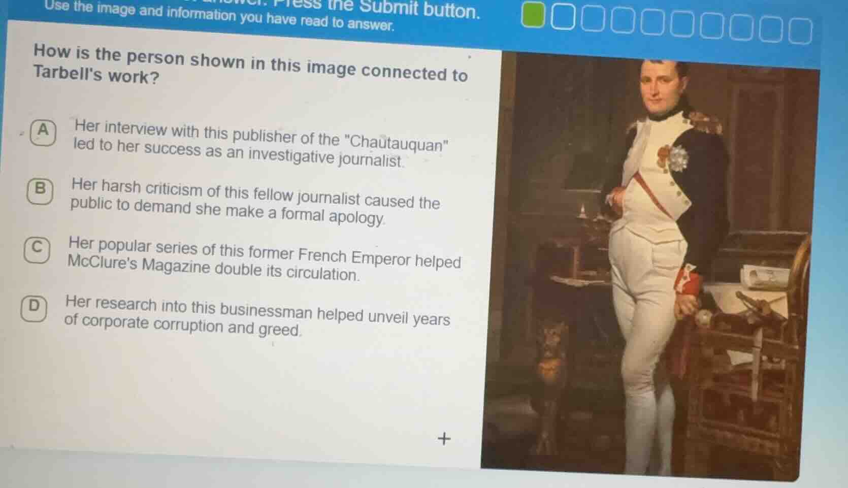 use the image and information you have read to answer. how is the perso…